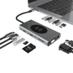 Док станция USB type C 15-в-1 для ноутбука (порт репликатор, концентратор)