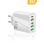 Зарядное устройство на 3 USB и 2 type C (65W) / Блок питания для телефона PD25W / Быстрая зарядка QC3